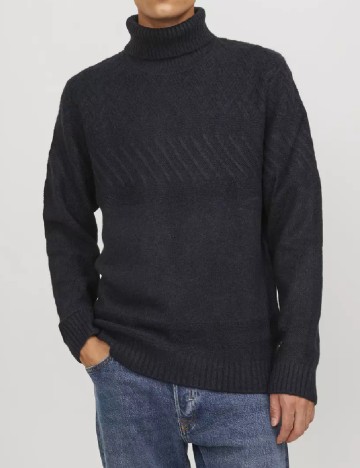 
						Pulover Jack&Jones, bleumarin inchis