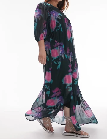 Rochie lunga Top Shop Plus Size, floral print Floral print