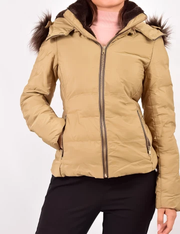 Geaca Zara, crem, XL