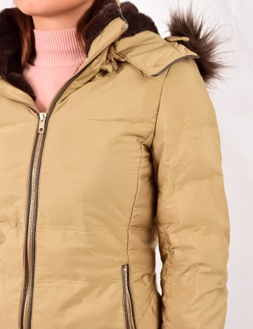 Geaca Zara, crem, XL