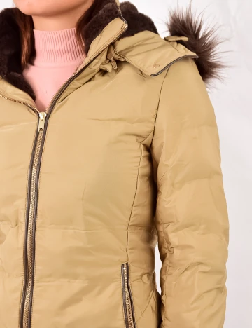 Geaca Zara, crem, XL