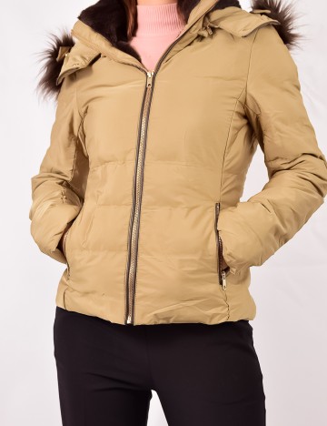Geaca Zara, crem, XL