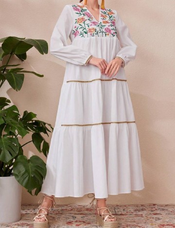
						Rochie lunga SHEIN, alb