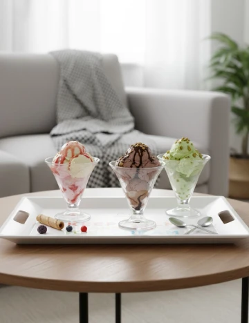 Tava PLAYFOOD, alb Alb