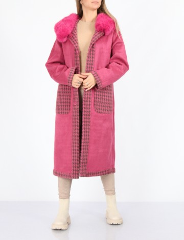 
						Palton reversibil No-l-ita, roz