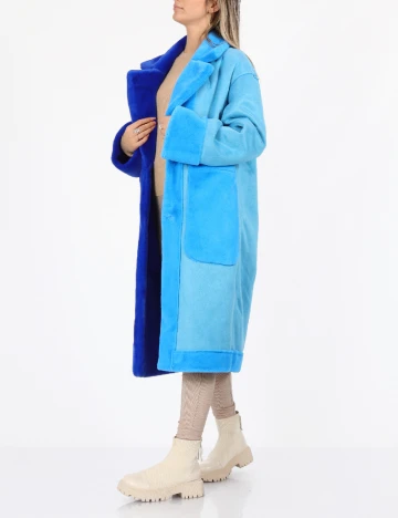 Palton reversibil No-l-ita, albastru
