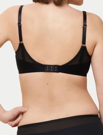 Sutien Florale by Triumph, negru Negru