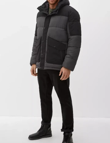 Geaca s.Oliver Plus Size Men, gri Gri