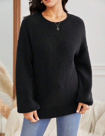 
						Pulover SHEIN CURVE, negru