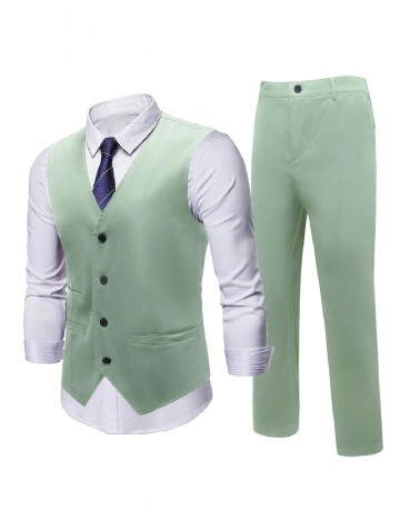 
						Costum SHEIN Plus Size Men, verde
