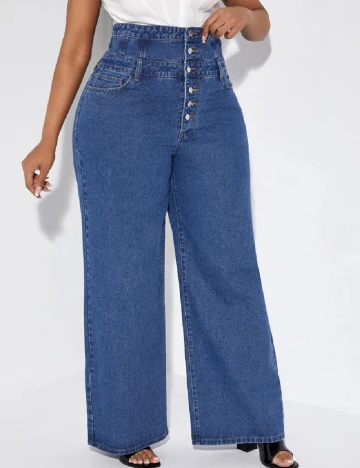 Blugi SHEIN CURVE, albastru