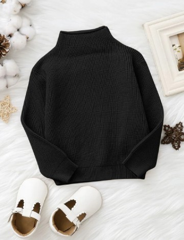 
						Pulover Shein Kids, negru