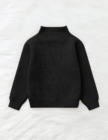 Pulover Shein Kids, negru