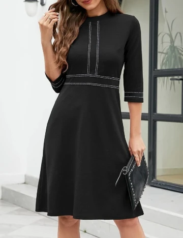 Rochie scurta Homeyee, negru Negru