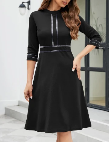 Rochie scurta Homeyee, negru Negru