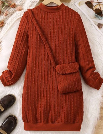 
						Rochie Shein Kids, caramiziu