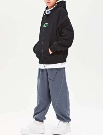 Hanorac Shein Kids, negru