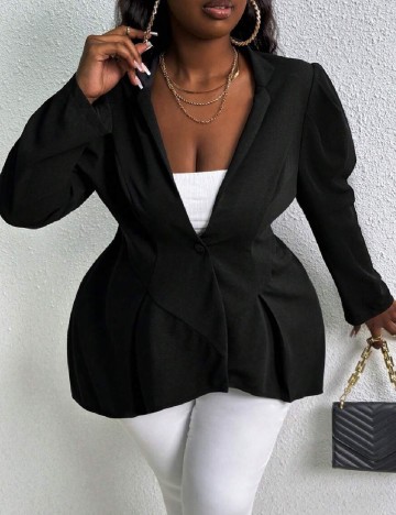 
						Sacou SHEIN CURVE, negru