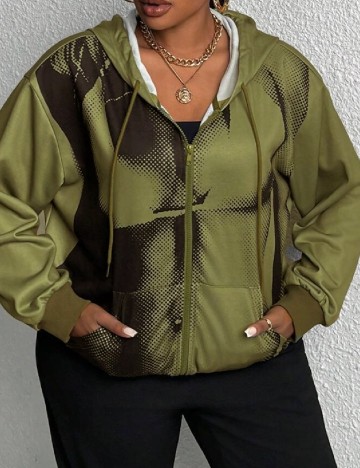 
						Hanorac SHEIN CURVE, verde