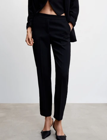 Pantaloni Mango, negru