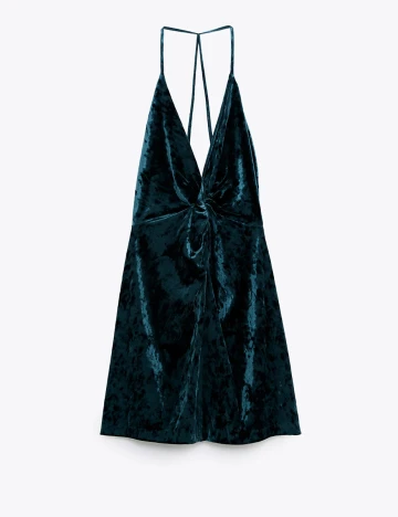 Rochie Zara, albastru petrol inchis, S