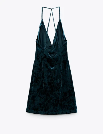 Rochie Zara, albastru petrol inchis, S