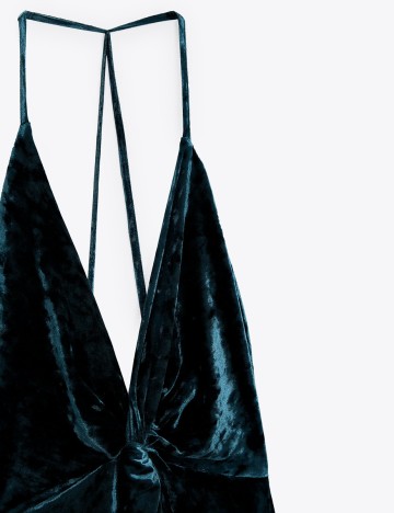 Rochie Zara, albastru petrol inchis, S