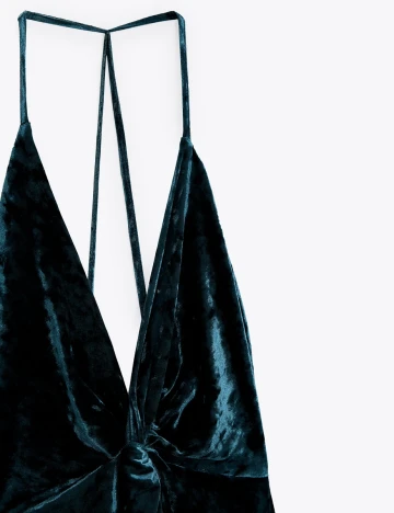 Rochie Zara, albastru petrol inchis, S