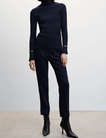 Pantaloni Mango, bleumarin