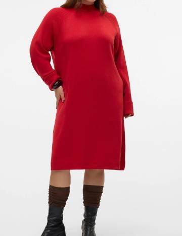 
						Rochie medie Vero Moda Curve, rosu