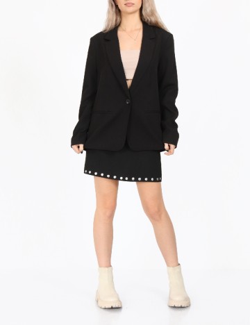 
						Sacou Oversize Jacqueline de Yong, negru