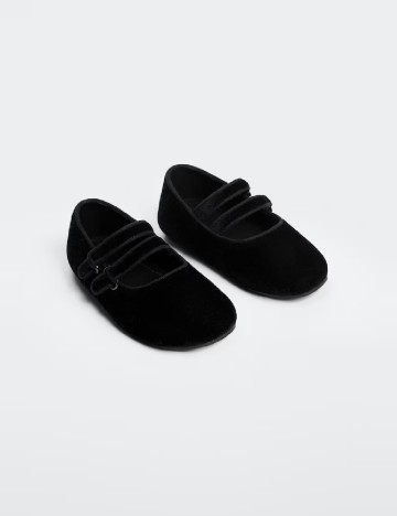 
						Balerini Mango Kids, negru