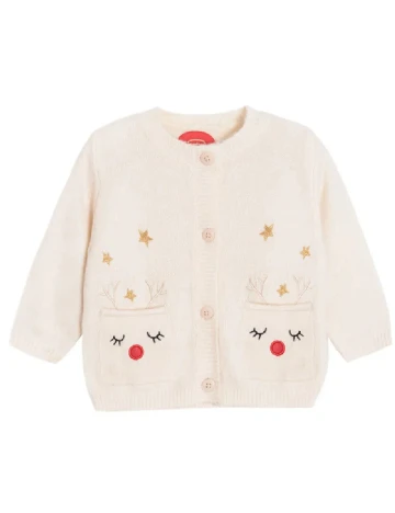 Cardigan Cool Club, crem