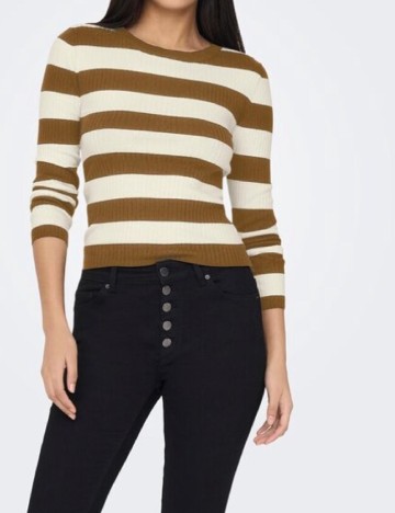 
						Bluza Jacqueline de Yong, crem/maro