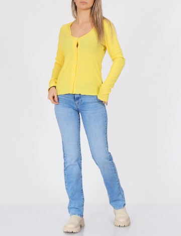 
						Bluza Pieces, galben