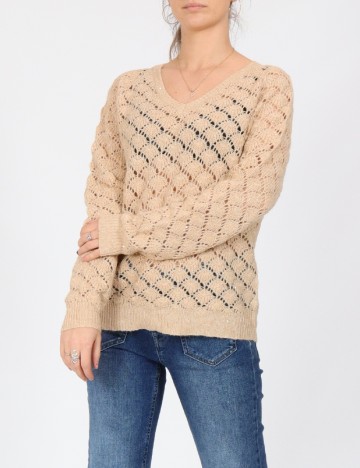 
						Bluza Pieces, maro deschis