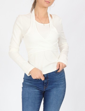
						Bluza Only, alb