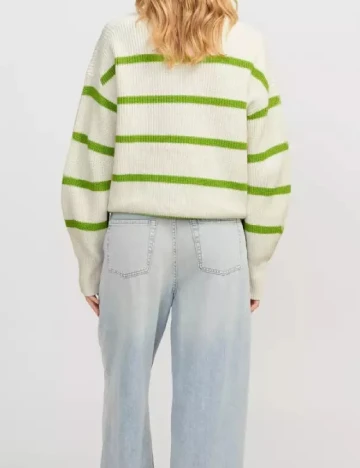 Pulover Jack&Jones, alb/verde Alb