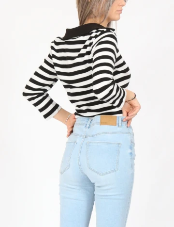 Bluza Only, alb/negru