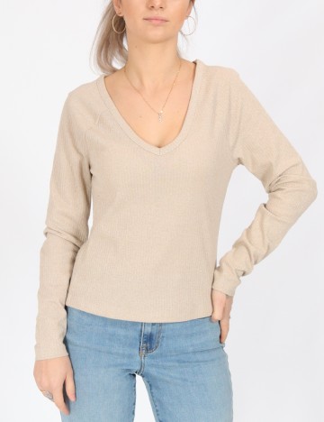
						Bluza Only, crem