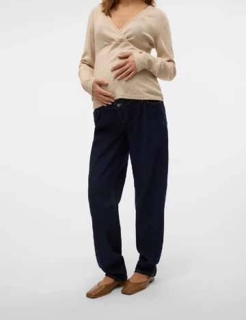 Blugi Mamalicious, bleumarin Albastru