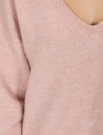 Pulover Vero Moda, roz pudra