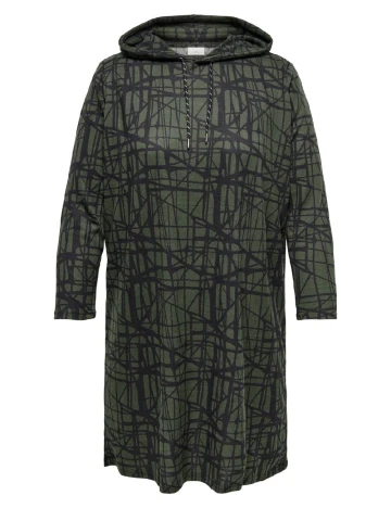Rochie scurta Only Carmakoma, verde Verde