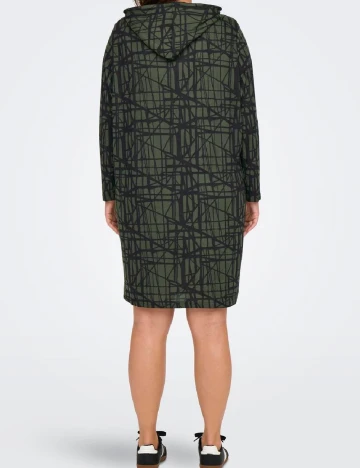 Rochie scurta Only Carmakoma, verde Verde