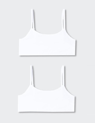 
						Set bustiere Mango Kids, alb