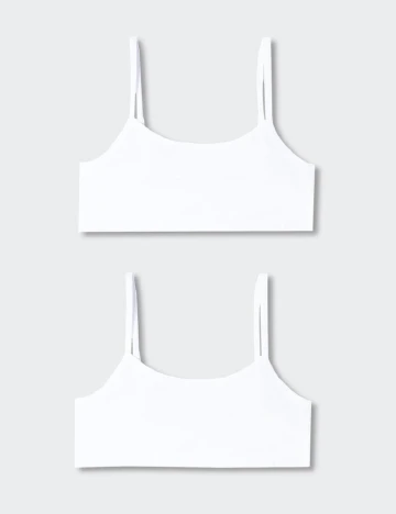 Set bustiere Mango Kids, alb Alb