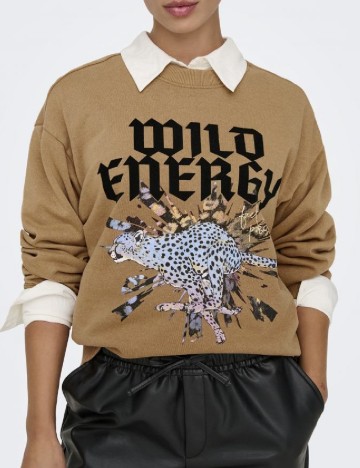 
						Bluza Only, maro