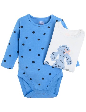 
						Set body 2 perechi Cool Club, alb/albastru