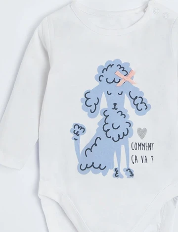 Set body 2 perechi Cool Club, alb/albastru