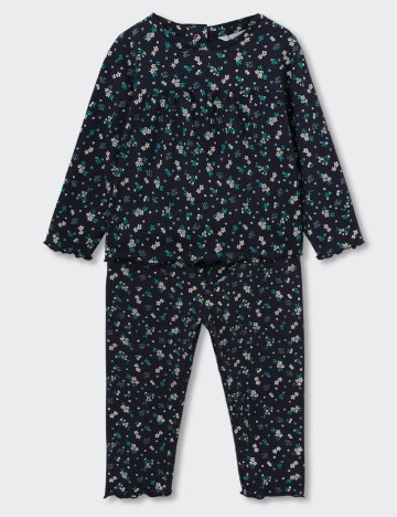 
						Pijama Mango Kids, bleumarin inchis
